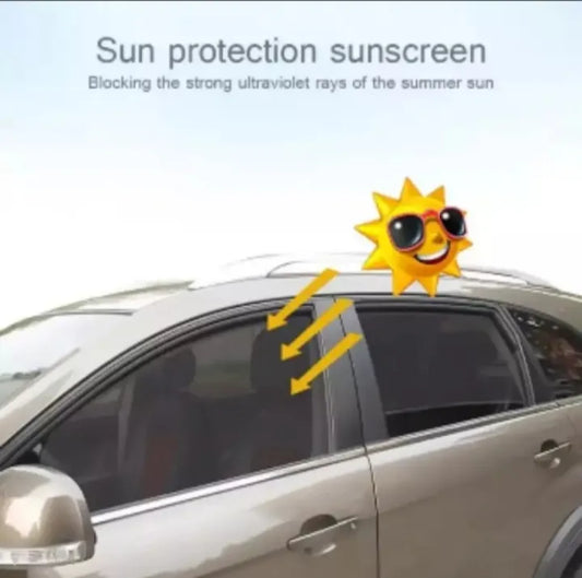 2Pc Universal Car Side Window Curtain Foldable Sun Shade Blinds